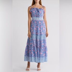 Bell $420 Natalia Tiered Maxi Dress NWOT